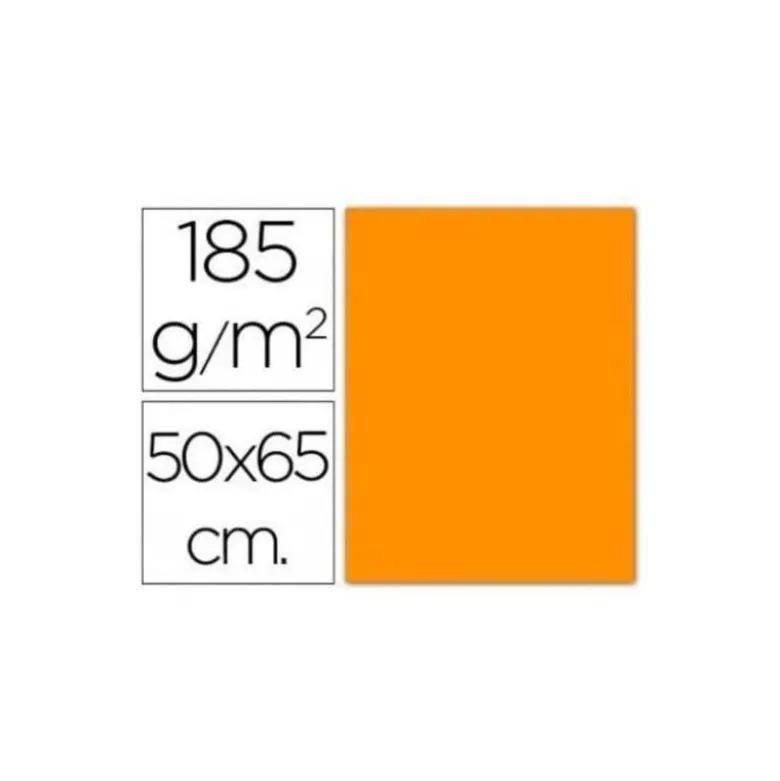 Cartulina Guarro naranja 500 x 650 mm de 185 g/m2