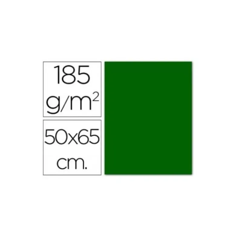 Cartulina Guarro verde billar 500 x 650 mm de 185 g/m2