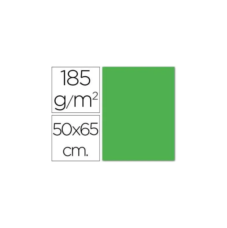 Cartulina Guarro 500 x 650 mm 185 g/m2 verde