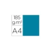 Cartulina Gvarro color azul caribe A4 185 g/m2 Paquete de 50