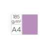 Cartulina Gvarro color Malva A4 185 g/m2 Paquete de 50