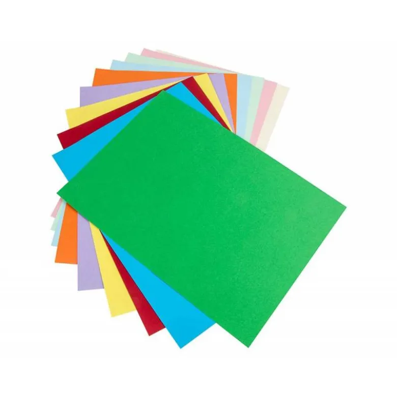 CARTULINA LIDERPAPEL A4 180G/M2 25 COLORES SURTIDOS PAQUETE DE 100 HOJAS