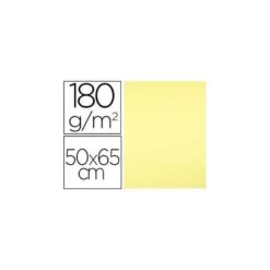 Cartulina Liderpapel color Amarillo Medio 50x65 cm 180 gr