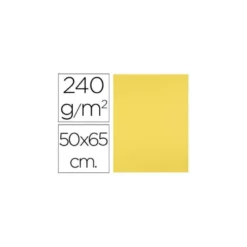 Cartulina Liderpapel color Amarillo Limón 50x65 cm 240 gr 25 unidades