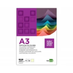 Cartulina Liderpapel color amarillo a3 180 g/m2