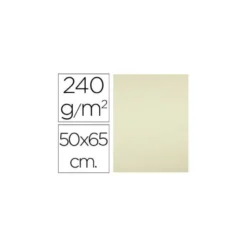 Cartulina Liderpapel color amarillo palido 240 g/m2