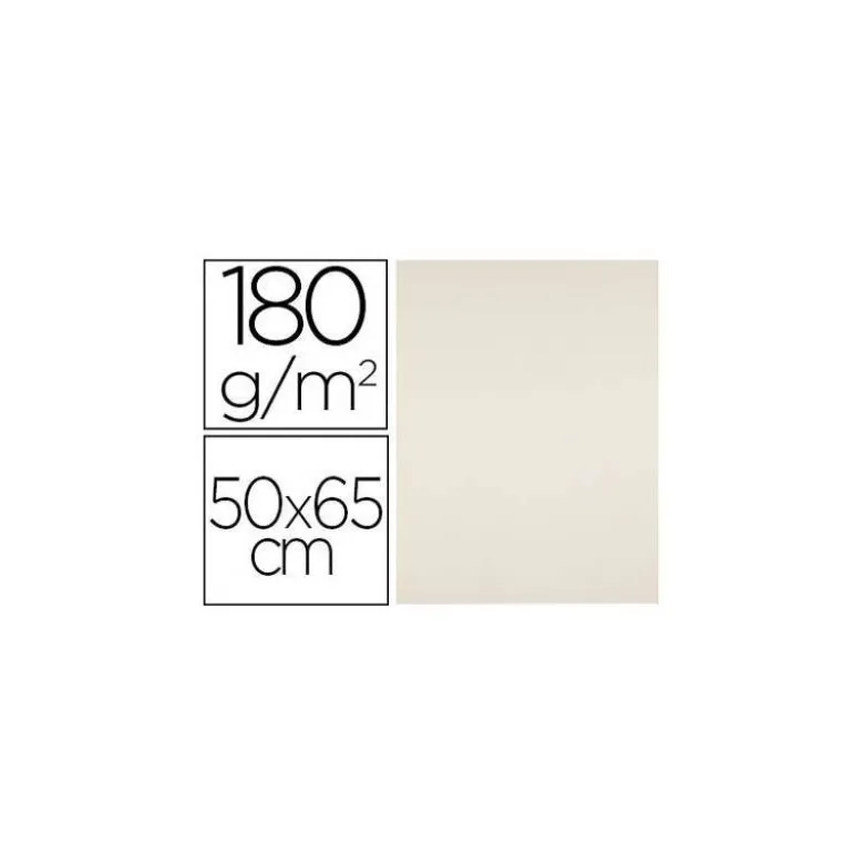 Cartulina Liderpapel color crema 180 g/m2