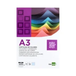 Cartulina Liderpapel color celeste a3 180 g/m2