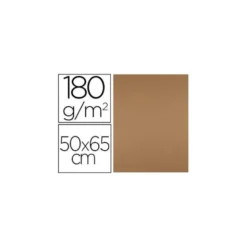 Cartulina Liderpapel color Marron Escolar 50x65 cm 180 gr 25 unidades