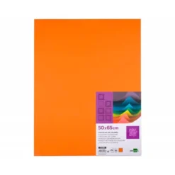 Cartulina Liderpapel Color Naranja Fuerte Paquete de 25