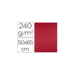 Cartulina Liderpapel color rojo navidad 240 g/m2