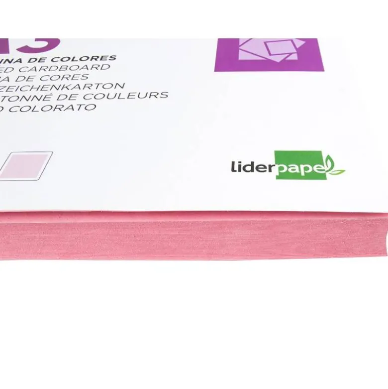 Cartulina Liderpapel color rosa a3 180 g/m2