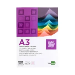 Cartulina Liderpapel color rosa a3 180 g/m2