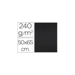 Cartulina Liderpapel Negra 50x65 cm 240 gr Paquete de 25 unidades