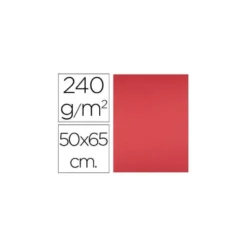 Cartulina Liderpapel Rojo 50x65 cm 240 gr Paquete de 25 unidades