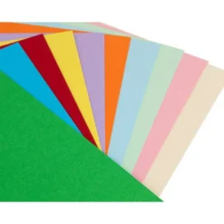 CARTULINA LIDERPAPEL 50X65 CM 180G/M2 10 COLORES SURTIDOS PAQUETE DE 10 HOJAS