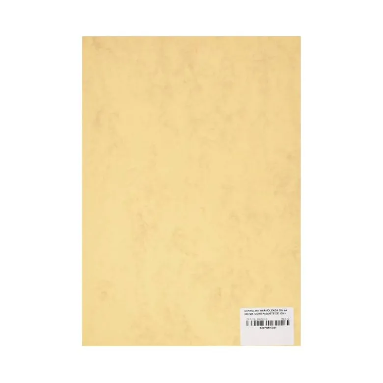 Cartulina marmoleada DIN A4 color Ocre