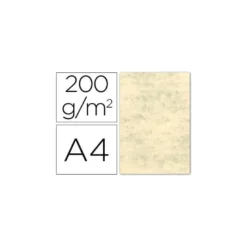 Cartulina marmoleada DIN A4 color Crema