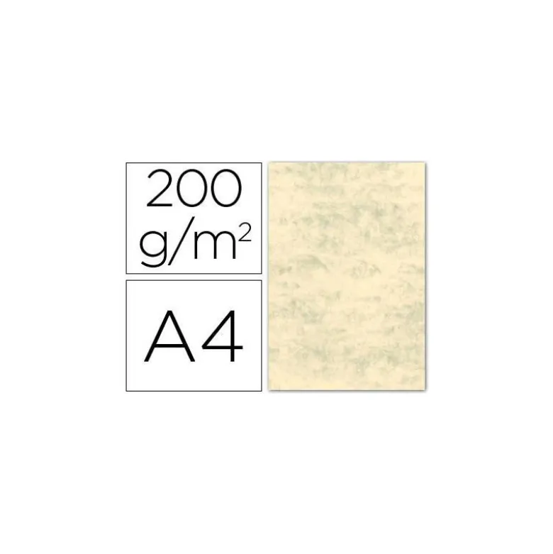 Cartulina marmoleada DIN A4 color Crema