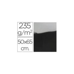 Cartulina metalizada Liderpapel color plata 235 g/m2