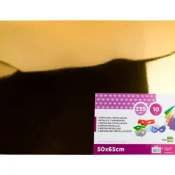 Cartulina metalizada Liderpapel color oro 235 g/m2