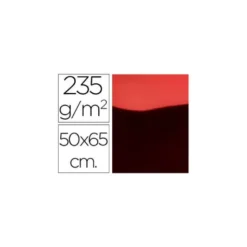 Cartulina metalizada Liderpapel color rojo 235 g7m2