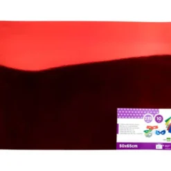 Cartulina metalizada Liderpapel color rojo 235 g7m2