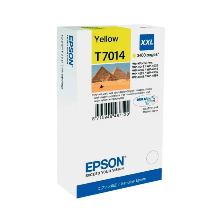 CARUCHO INK-JET EPSON T7014 COLOR AMARILLO C13T70144010