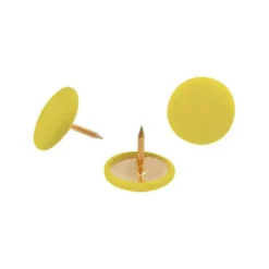 CHINCHETA LISMANIA OFFICE COLOR AMARILLO CAJA DE 100 UNIDADES