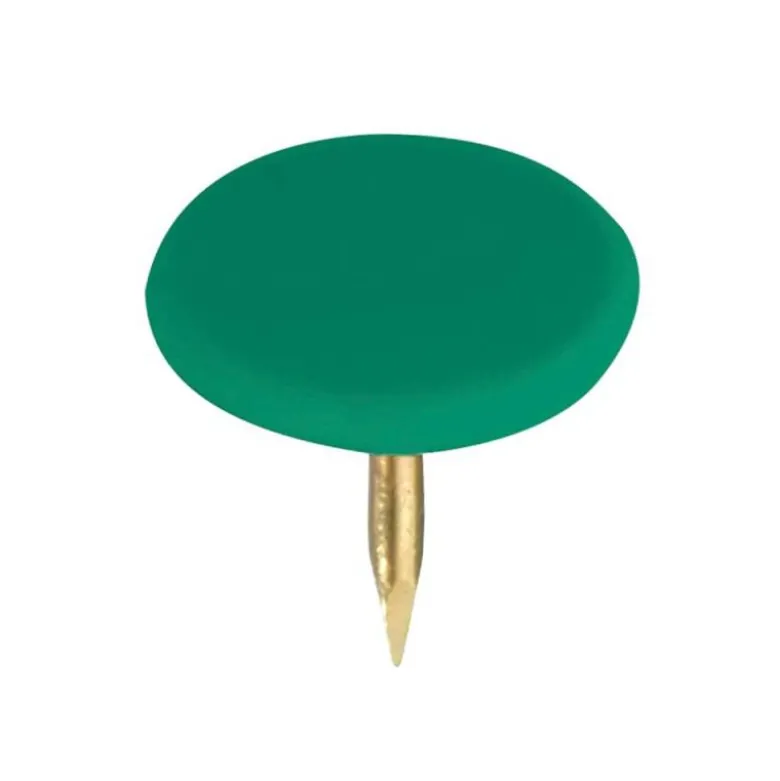CHINCHETA LISMANIA OFFICE COLOR VERDE CAJA DE 100 UNIDADES