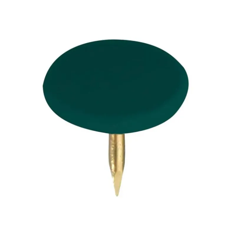 CHINCHETA LISMANIA OFFICE COLOR VERDE OSCURO CAJA DE 100 UNIDADES
