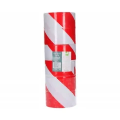 CINTA ADHESIVA Q-CONNECT DE SEGURIDAD BLANCA Y ROJA 20 MT X 48 MM