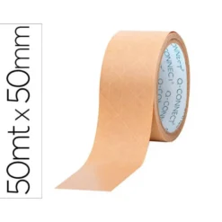 CINTA ADHESIVA Q-CONNECT REFORZADA KRAFT 50MT X 50 MM PARA EMBALAJE