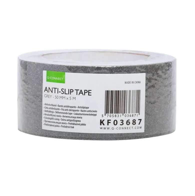 CINTA ANTIDESLIZANTE Q-CONNECT GRIS 5MT X 50 MM