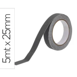 CINTA ANTIDESLIZANTE Q-CONNECT GRIS 5 M X 25 MM