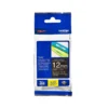 Cinta Brother 12mm (ancho) x 8m (largo) laminada negro/blanco