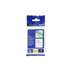 Cinta Brother TZE-233 laminada 12mm (ancho) x 8m (largo) laminada blanco/azul