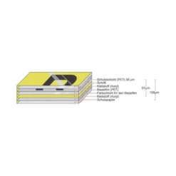Cinta Brother TZE-251 24mm (ancho) x 8m (largo) laminada blanco/negro