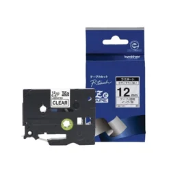 Cinta Brother TZE-131 12mm (ancho) x 8m (largo) transparente/negro