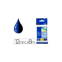 Cinta Brother TZE-531 12mm (ancho) x 8m (largo) laminada azul/negro