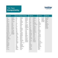 Cinta Brother TZE-531 12mm (ancho) x 8m (largo) laminada azul/negro
