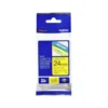 Cinta Brother TZE-651 24mm (ancho) x 8m (largo) laminada amarillo/negro