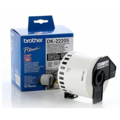 Cinta de papel continuo brother dk-22205 para impresoras de etiquetas QL