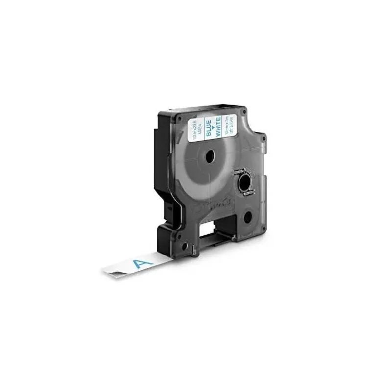 Cinta Dymo D1 Azul sobre Blanco Poliéster