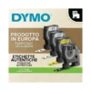 Cinta Dymo D1 negro y transparente 12mm x 7 mt