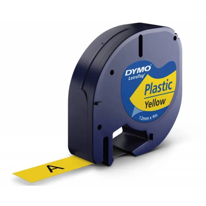 Cinta Dymo Letratag LT Amarillo Plástico