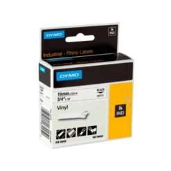 CINTA DYMO VINILO BLANCO 19MM X 5,5MT PARA ETIQUETADORA RHINO