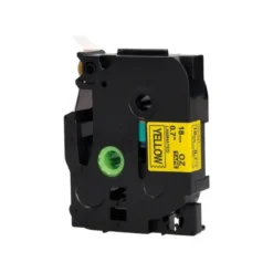 Cinta tze-641 Amarillo/Negro Q-connect 18mm x 8 mt