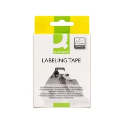 Cinta tze-631 Amarillo/Negro Q-connect 12mm x 8 mt.