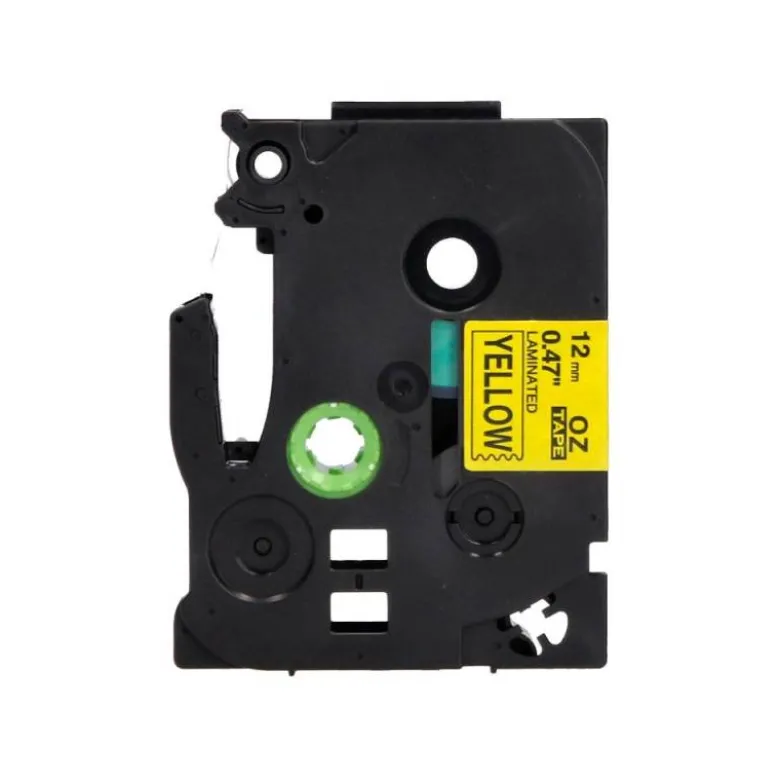 Cinta tze-631 Amarillo/Negro Q-connect 12mm x 8 mt.